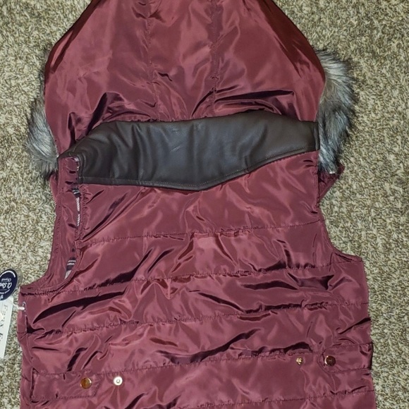 Ci Sono Nylon Puffer Vest with hood Size Small - Picture 7 of 7